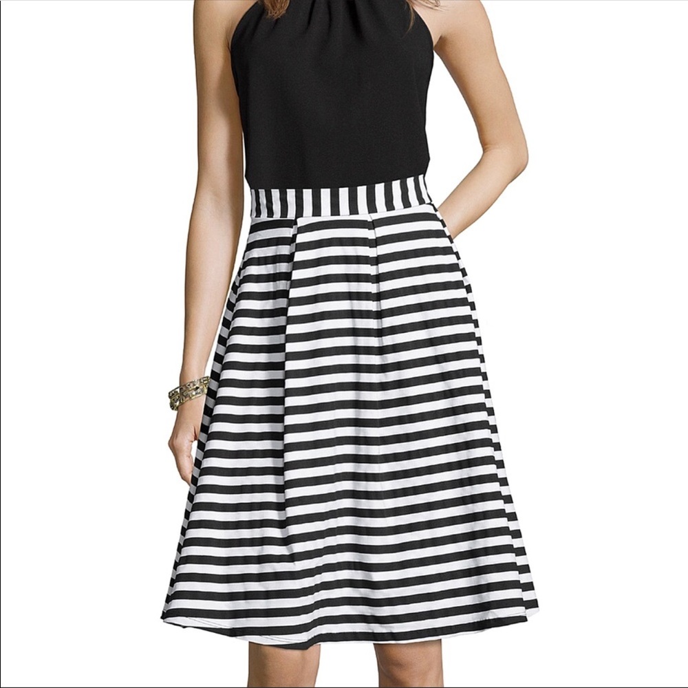 Wayf Striped Midi Skirt